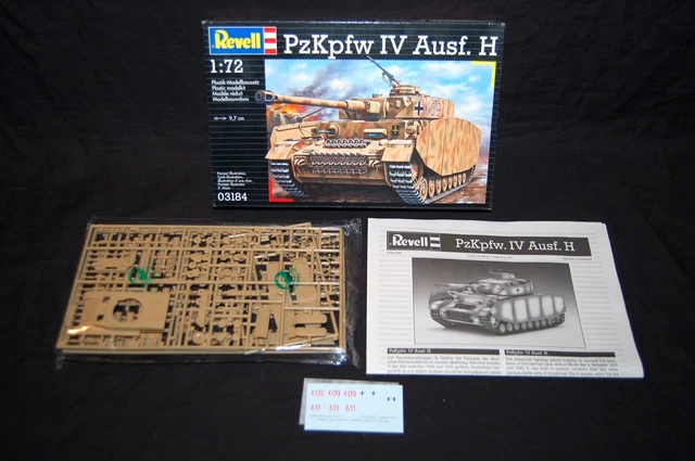 Maquette Zvezda 1:72 – Panzer IV Ausf.H (Sd.Kfz.161/2) – Kit Plastique 147 Pièces, Idéal Débutant