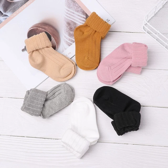 Toddler Leg Warmer Calzini di cotone Calzini per bambini Caldo invernale 5