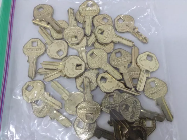 Lot de 32 ébauches clés Master Lock