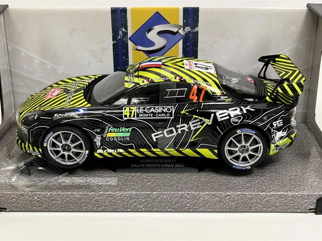 Alpin A110 Rallye Monte Carlo 2022 Delecour Guigonnet #47 1:18 Solido 1801618