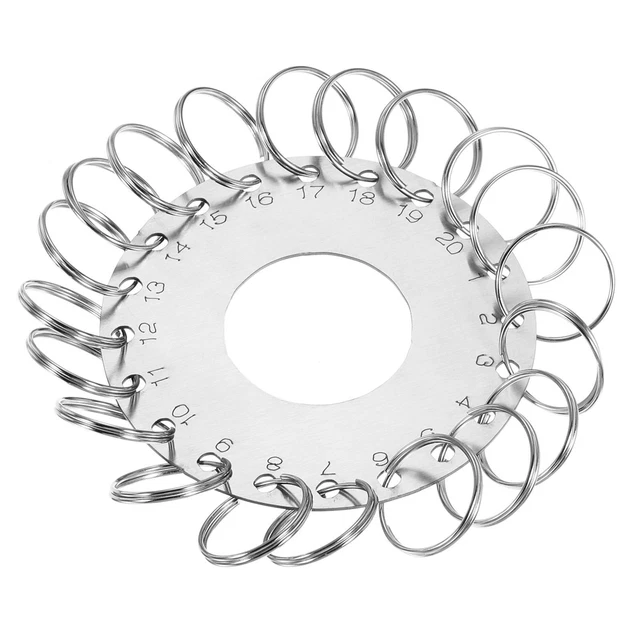 20 Anillos Inoxidable Acero Llavero Organizador, 2uds Portátil Llavero Gestión