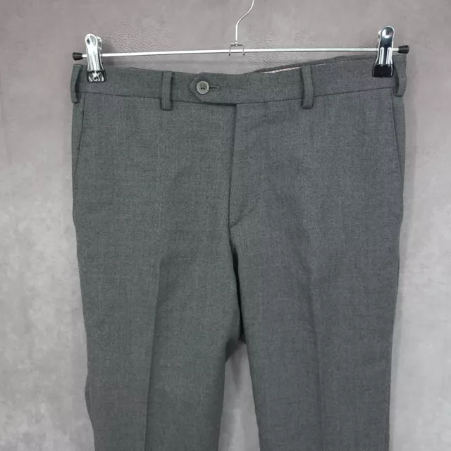 Mossimo Dutti Dress Pants Womens 31 Gray City Slim Trousers Cuffed Wool Blend 3