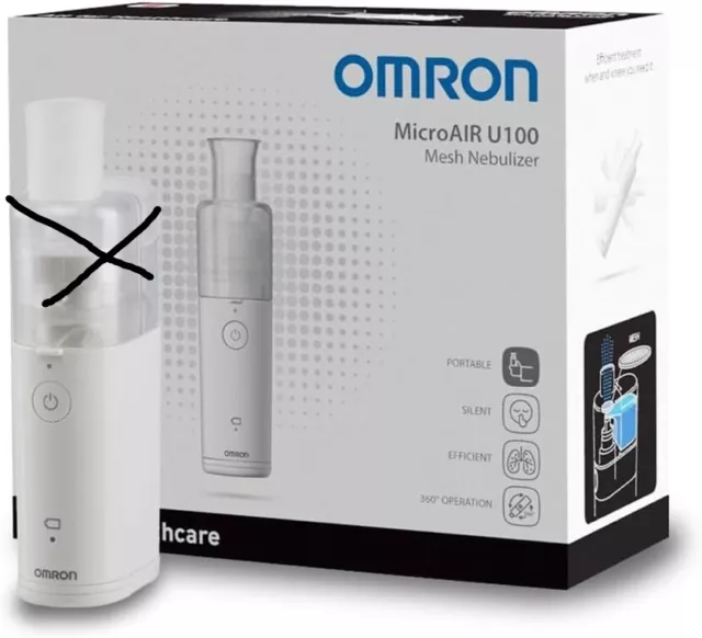 Omron MicroAir U100 Inhalationsgerät  Geräuschloser elektrischer Vernebler BWARE