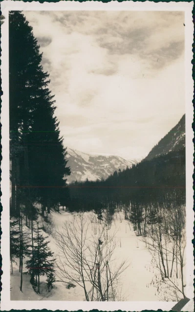 Chamonix, col de Voza en fond de vallée Vintage silver printEnserrée entre les