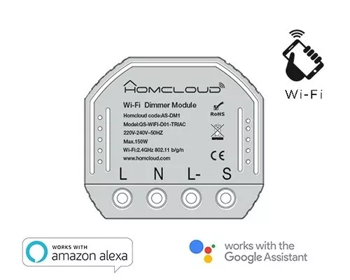 Homcloud MODULO DIMMER INTELLIGENTE WI-FI DA INCASSO (AS-DM1)