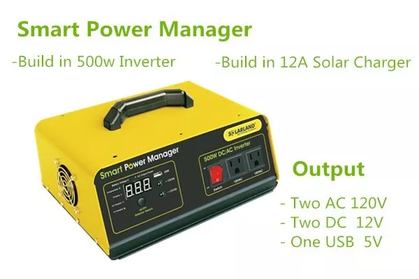 500W Watt Solar Panel Power Inverter + Charge Controller AC DC 12V RV Marine USB