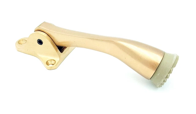 Glynn Johnson Kick Down Door Holder Brass 5" NOS