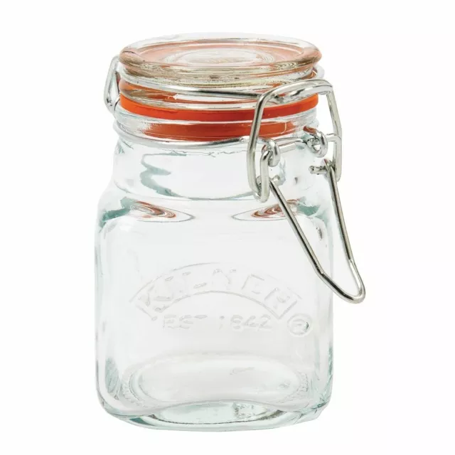 Kilner Clip Top Glass Jar 70ml Spices Storage Dry Food Preserver Airtight Herb