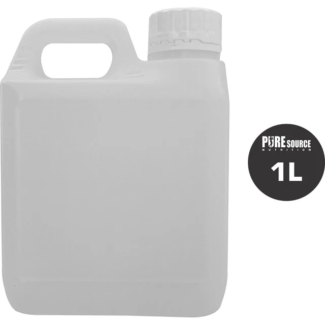 PLASTIC JERRY CAN Water Bottle Container with Tamper Cap 1L Litre 1L