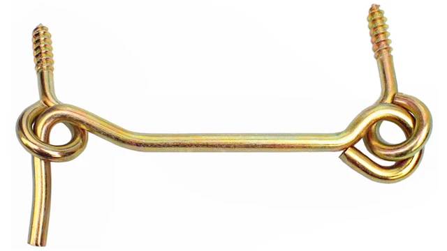 Crochet à Contrevent KeyMet 7x200 Mm – œillet Plat Zingué, Fixations Pour Porte/fenêtre