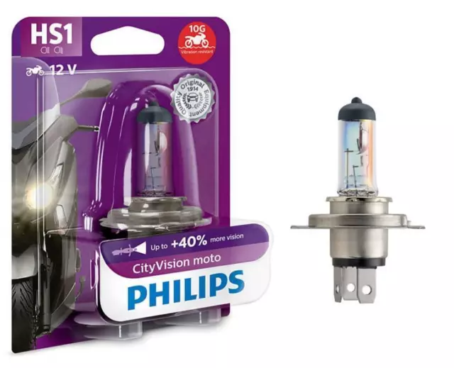 Philips CityVision Moto HS1 Motorbike Headlight Bulb 12636CTVBW (Single)