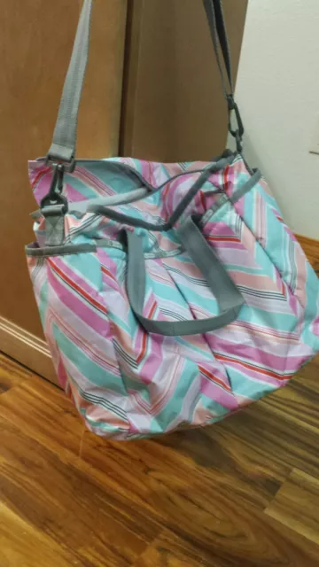 Ryan Baby Bag Lesportsac Pink Multi Color Tote Bag $168 Retail