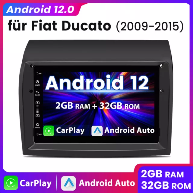 2+32G Pour Fiat Ducato 2009- 2015 Car Autoradio Bluetooth WIFI RDS CarPlay USB