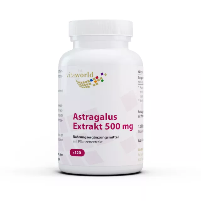 VIta World Estratto di Astragalo Radice Tragacanto 500 mg 120 Capsule Vegano