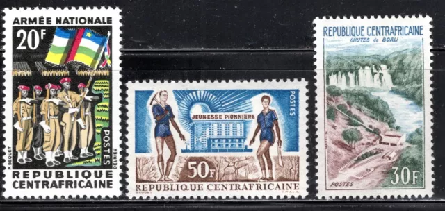 Central African Republic Stamp Scott #24, 27, 28, Set of 3, MLH SCV$2.65