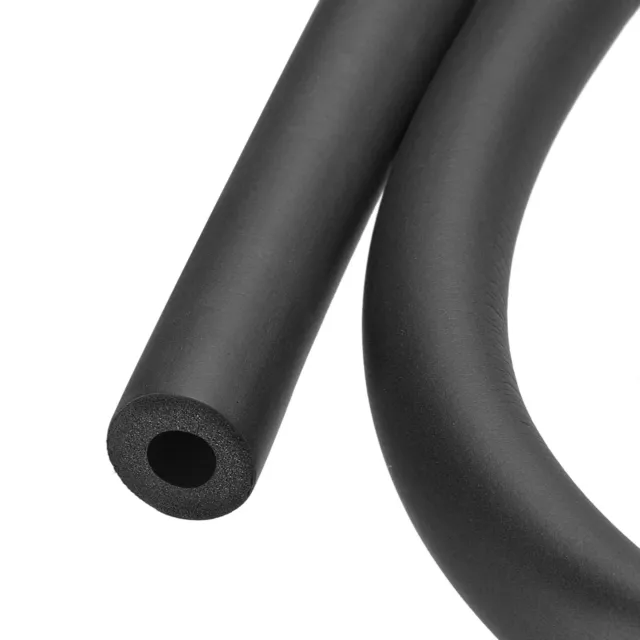 Foam Grip Tubing Handle Grips 12mm(1/2") ID 28mm OD 3.3ft Black for Utensils