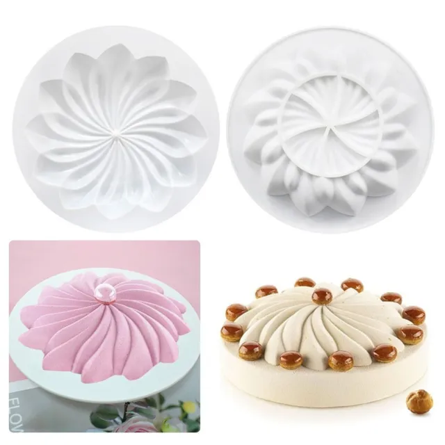 Soap Mould Chocolate Silicone Cake Mold 3D Round Flower Pagoda Mousse Moulds