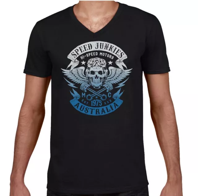 T-shirt biker australiano bikie australiano moto velocità drogati top 5