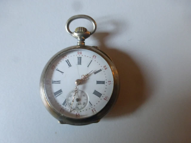 Montre Femme Gousset Vintage Dialma - Mécanique Manuelle, Style Pendentif Boule, Testée Et Fonctionnelle - Occasion