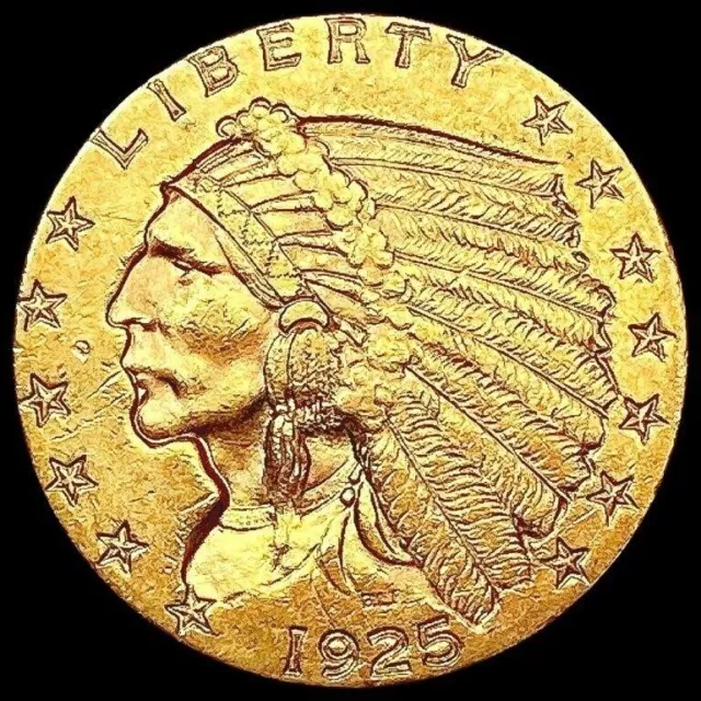 1925-D Gold $2.5 Indian Head Gold Quarter Eagle - MS Quality