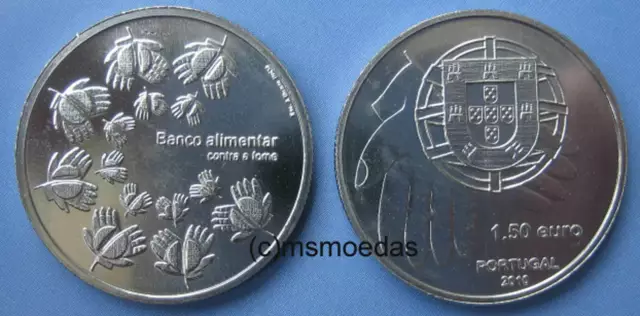 Portugal 1,50 Euro 2010 Hunger Sondermünze 1½ € Euromünze coin moedas