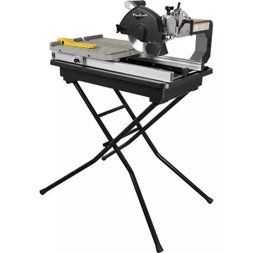 7" 6000 RPM Cast Aluminum Wet Tile Saw w/ Laser Guide & Folding Stand