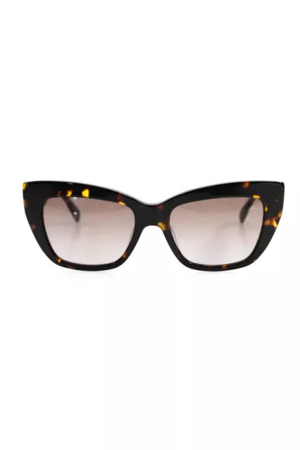 Rebecca Minkoff Women's Round Frame Black Len Tortoise Shell Sunglass