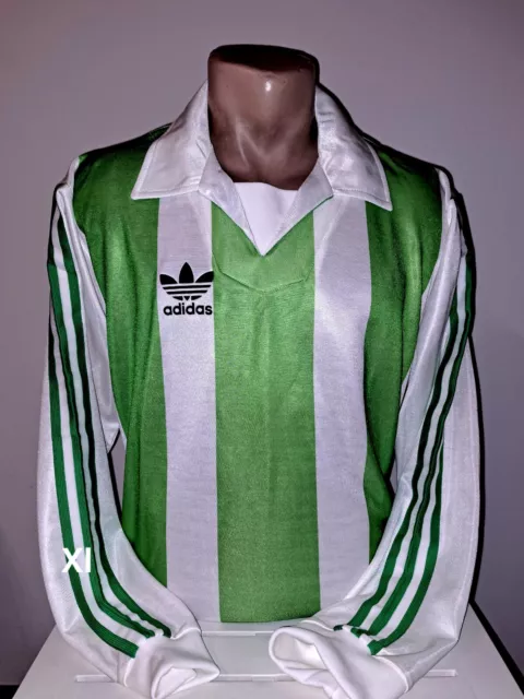 Trikot fußball vintage Adidas 90s Gr. Xl Grün