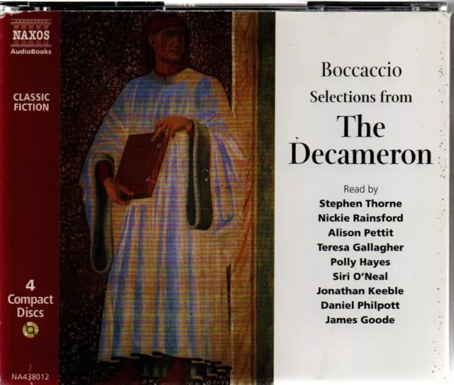 Boccaccio  Selections from THE DECAMERON  audio 4 cds