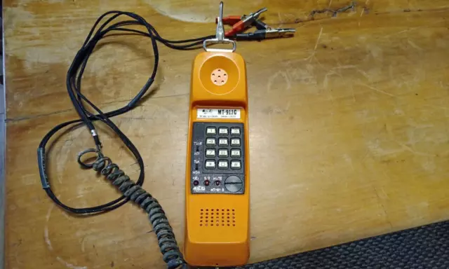 Vintage Telephone Lineman's Test Butt Set phone Handset Metro Tel MT-911G