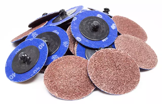 50 - 2" Roloc A/O Quick Change Sanding Disc 80 Grit