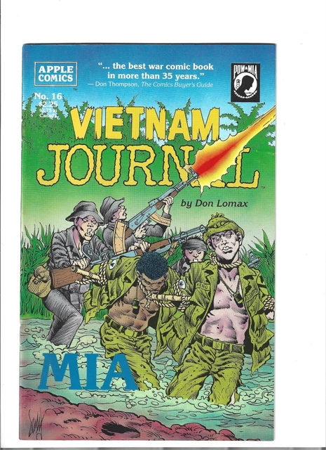 Vietnam Journal #16 Rare Last Issue of Series Apple Comics 1990 Don Lomax MIA