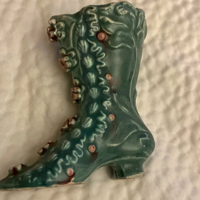 Vintage Ceramic Porcelain Decorative Miniature Shoe / Boot