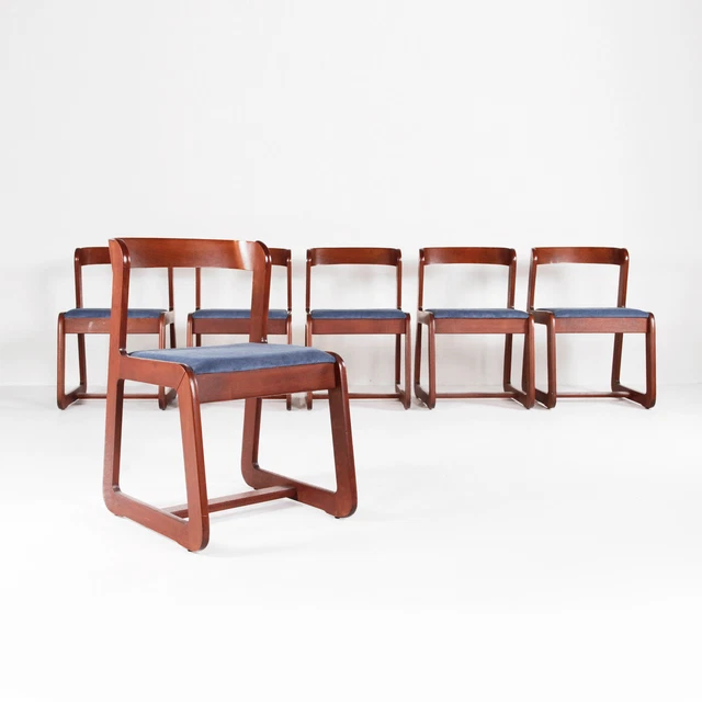 6 sedie di Willy Rizzo per Mario Sabot Anni 70, Italian design, vintage