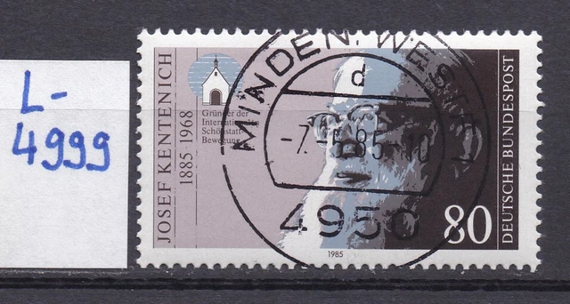 BRD - Mi 1252 - EST Ersttag - Vollstempel Minden - gummiert - L4999