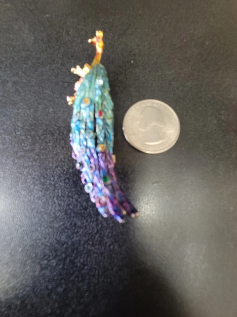 Costume Jewelry Peacock Pin