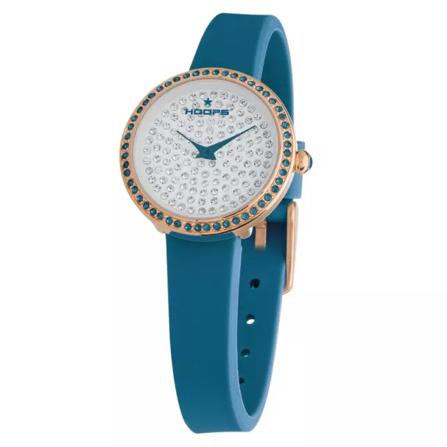 Orologio HOOPS mod. DIVA  ref. 2602L-RG04 Donna in silicone blu strass