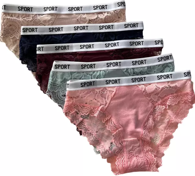 New 5 Women Sexy Bikini Panty Panties Briefs Underwear Ladies Girls  (#SN3937)
