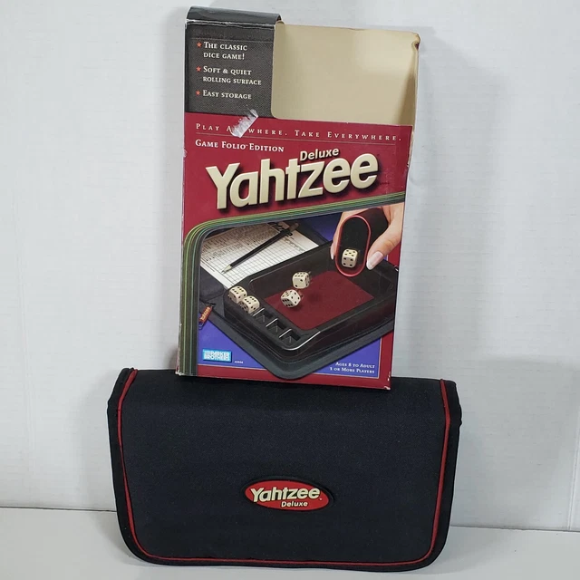 Yahtzee Deluxe Folio Edition Game NEW IN PACKAGE Zip Case Game 2003 Hasbro READ