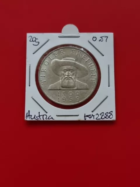 1959 Austria 50 Schilling Silver Coin