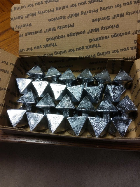 You get 24 - 6oz pyramid weights duck goose decoy anchor weights do it molds
