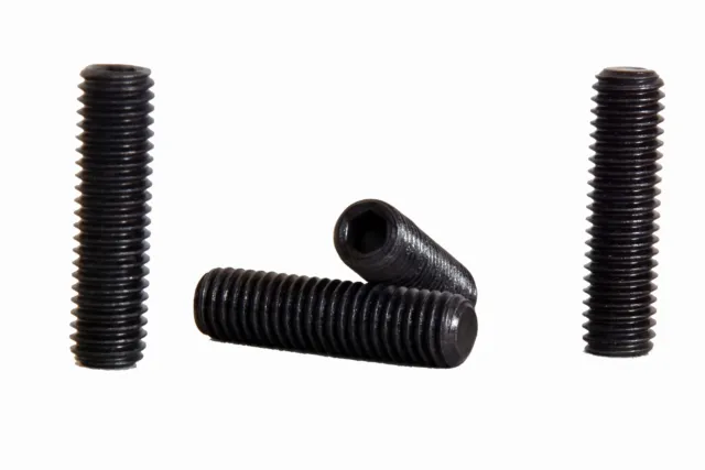 M4 M5 M6 M8 M10 Socket Cup Point Grub Screws Hex Allen Set Screws 14.9 Black