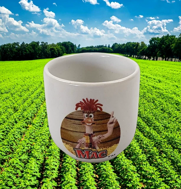 CHICKEN RUN EGG Cup Mac Character DreamWorks 2000 Aardman Animations