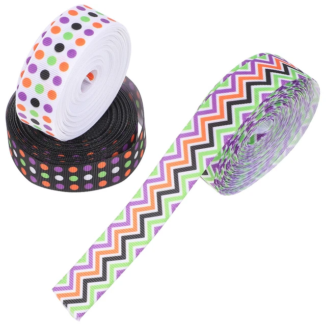 3 Rollen von Cartoon Halloween-Bänder-Geschenkverpackung Ribbon