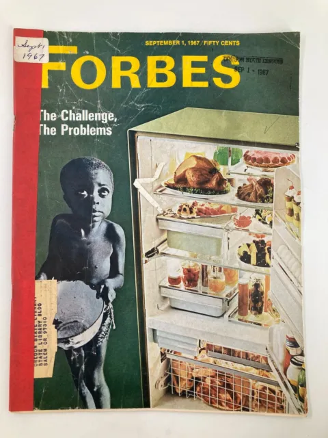 VTG Forbes Magazine September 1 1967 World Hunger The Challenge, The Problems