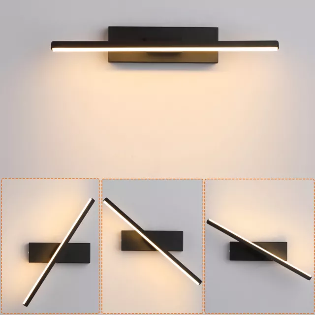 LED Wandleuchte 330° Drehbare Leseleuchte Schlafzimmer Wohnzimmer Beleuchtung DE