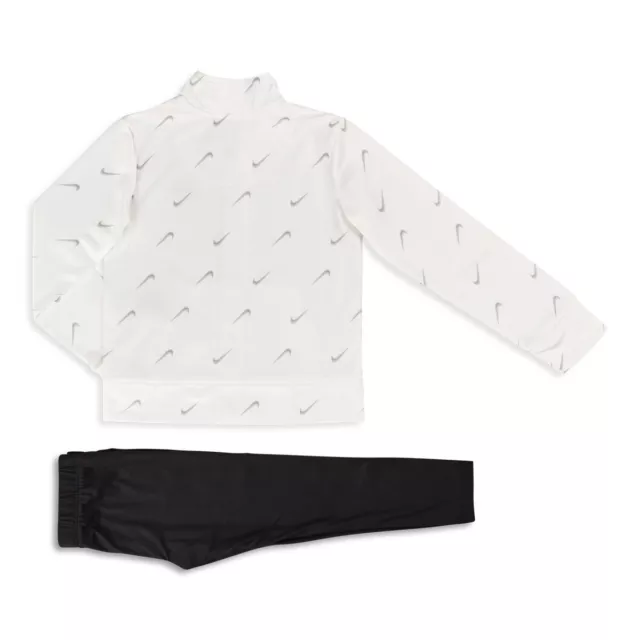 Tuta completa Nike bambina in acetato felpa con zip leggins set sport casual 2