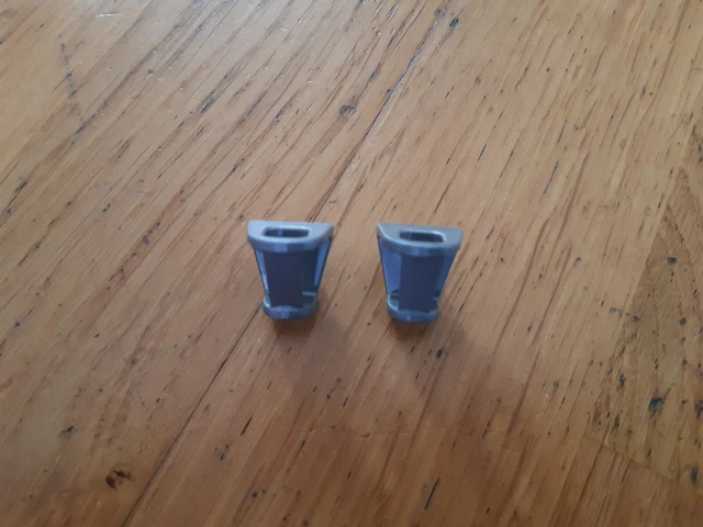 Playmobil Vikingos Lote De Soportes Plata Para Antorcha System X Año 2001