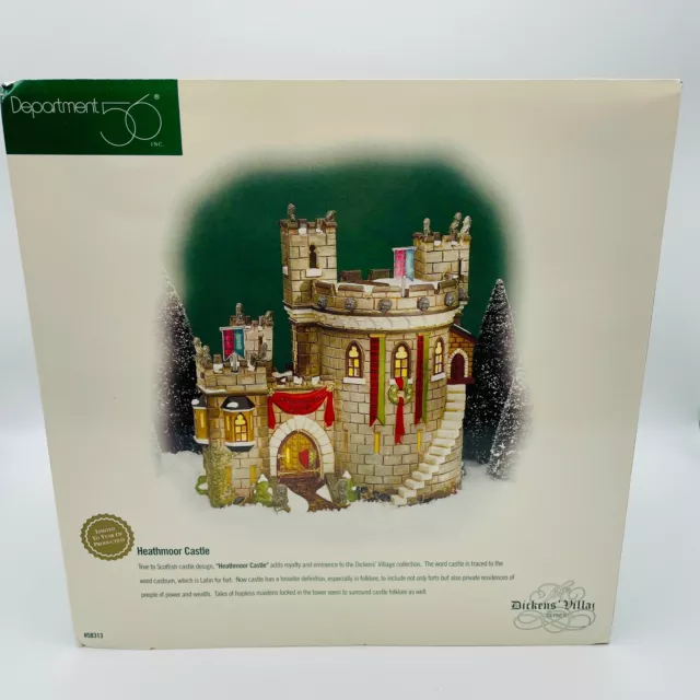 Dept 56 Dickens' Village Series 1998 Heathmoor Castle 58313 Retired in Box