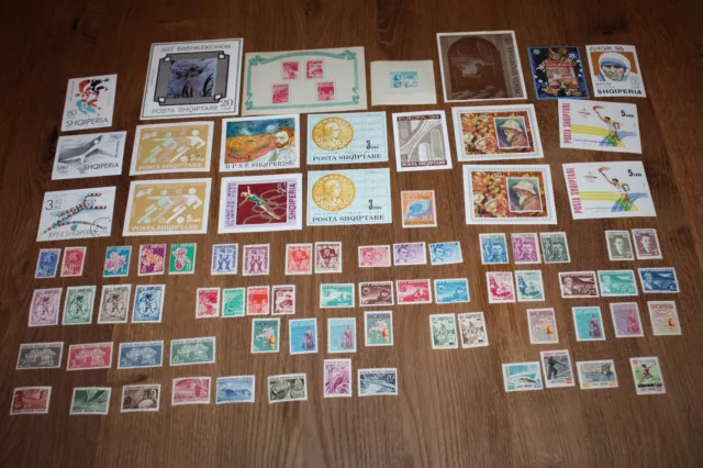 Albania. Lot stamps, blocks ** mint & stamped.